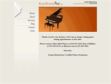 Tablet Screenshot of pianotuningpro.com